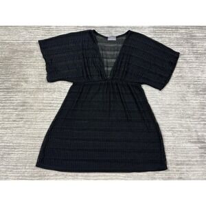 Jordan Taylor‎ Top Womens Small Black Swimwear Cover Up Short Sleeve